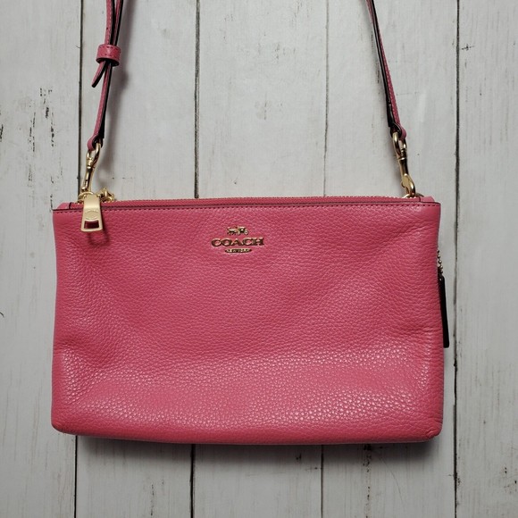 Coach Bags Authentic Coach Lyla Double Zip Crossbody Bag Purse Pink